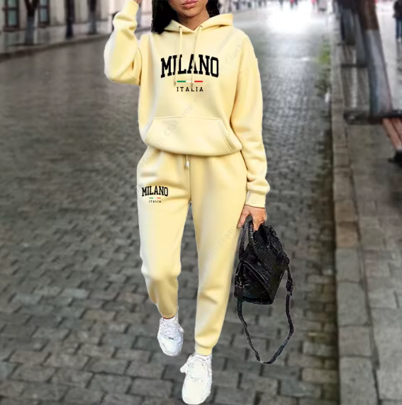 Conjuntos de otoño e invierno para mujer, 2 piezas