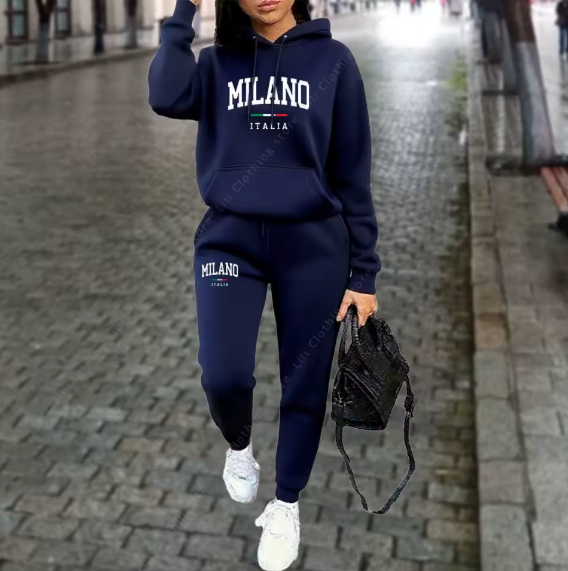 Conjuntos de otoño e invierno para mujer, 2 piezas