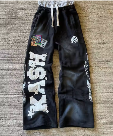 Pantalones de chándal americanos Y2K para hombre