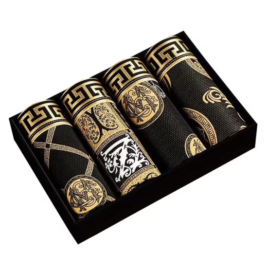 Conjunto de 4 calzoncillos tipo bóxer para hombre