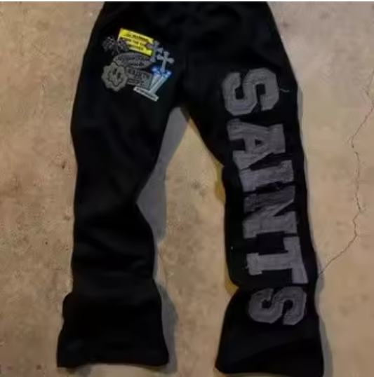 Pantalones deportivos de pierna ancha